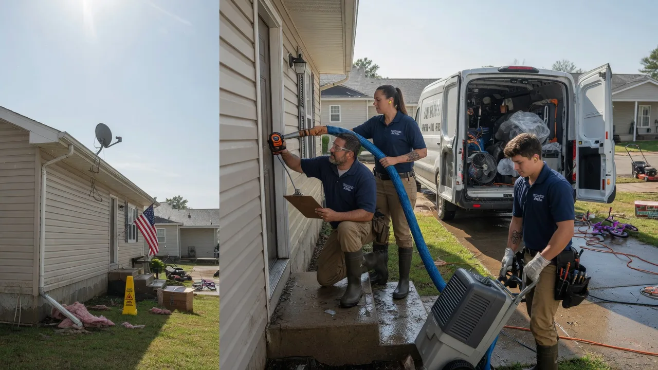 Ceiling Water Damage Restoration in Merrifield, MN near me